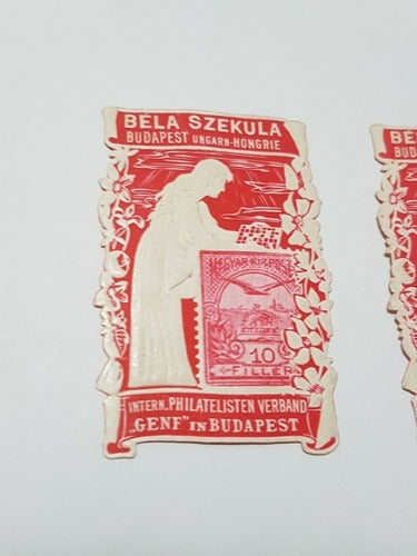 Selos Antigos Bela Szekula Budapeste - Lote Com 2