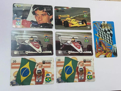 Coleção Cartões Telefônicos Antigos Ayrton Senna F1