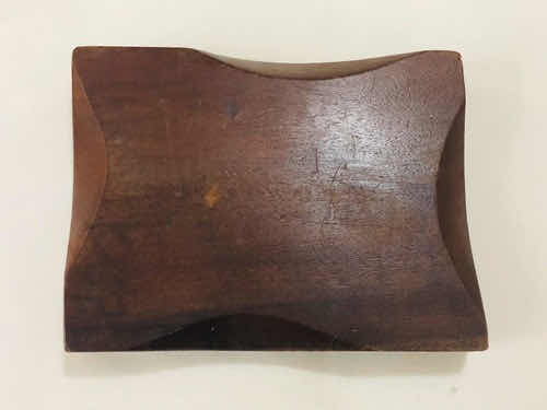 Cinzeiro Antigo De Mesa Em Madeira Nobre Anos 60 Peça Design