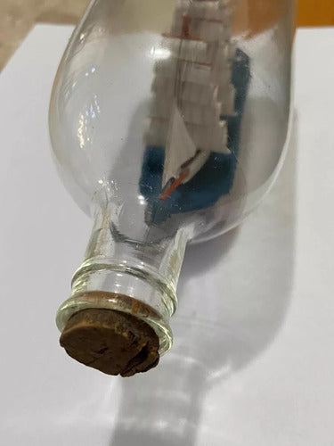 Antigo Barco Na Garrafa Caravela Angra Dos Reis