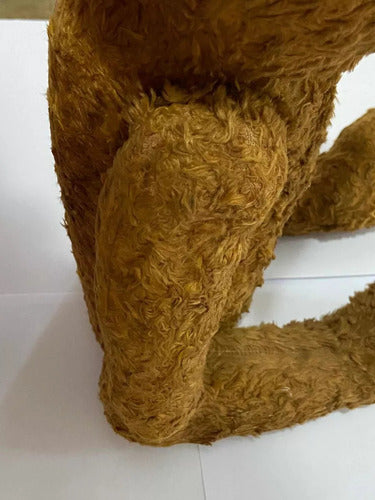 Urso De Pelúcia Antigo Decada De 20 Marrom Claro