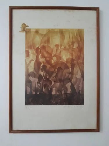 Quadro Antigo - Litografia Bernardo Cid