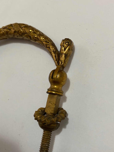 Puxador Antigo Para Móveis Em Bronze