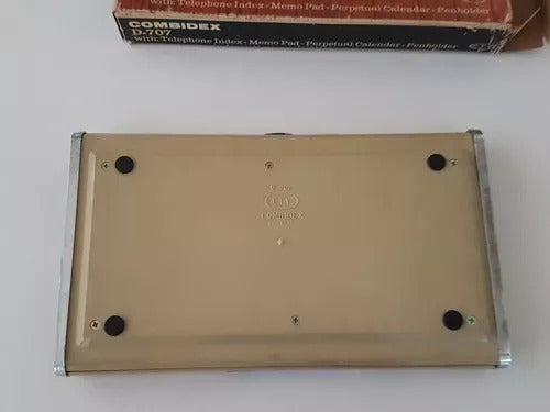 Antiga Agenda Telefônica Calendário Combidex D-707 Memo Pad