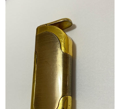 Isqueiro Antigo Dourado Com Capa