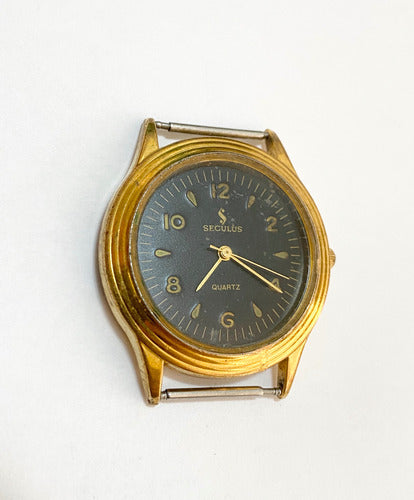 Relógio Antigo Seculus Quartz Dourado