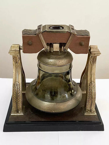 Licoreira Antiga Em Formato De Sino Com Caixa De Musica