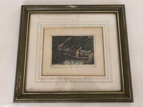 Quadro Antigo Gravura De 1870 Paul Montarlot