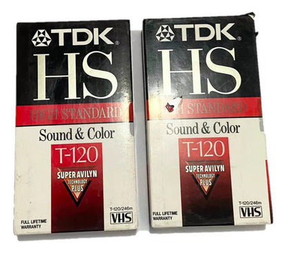 Antigas Fitas Vhs Lacradas Virgem Tdk