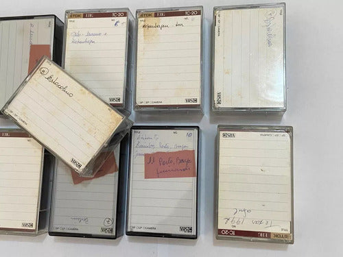 Lote Antigas Mini Fitas Tdk Vhs