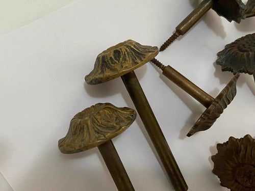 Suportes De Bronze Antigo Para Para Cortina - 7uni