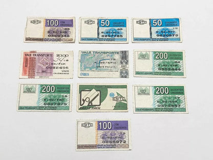 Passes Antigos Passagem De Onibus Cmtc Smt Lote