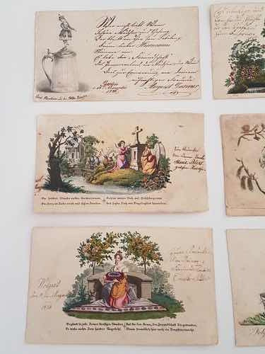 Antigos Cartões Alemanha 1840 - 1850