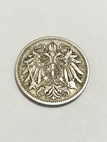 Antiga Moeda Franz Joseph 20 Heller Austria 1895