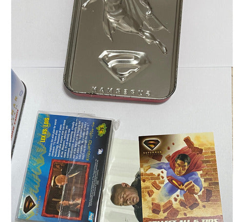 Superman Returns Movie Cards Lata Com 37 Cartas Dc Comics