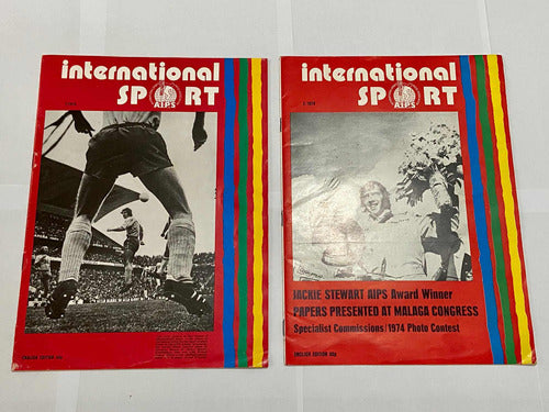 Revistas Antigas International Sport Aips 1974 (2 Edições)