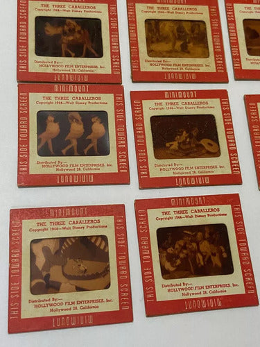 Slides Filme Antigo Walt Disney 1944 Os Três Caballeros