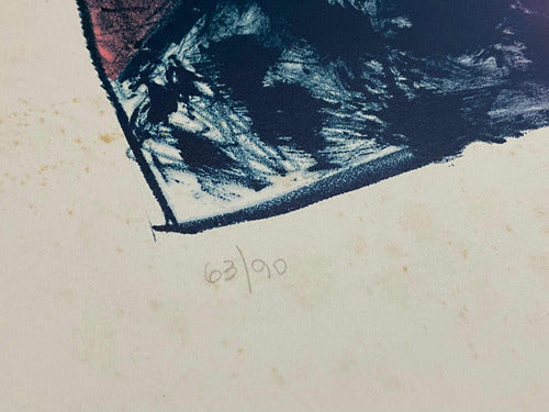 Quadro Gravura Antiga Palhaço Assinada E Numerada