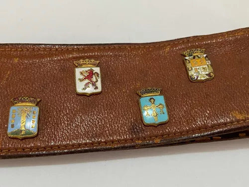 Antigo Cinto Com Broches