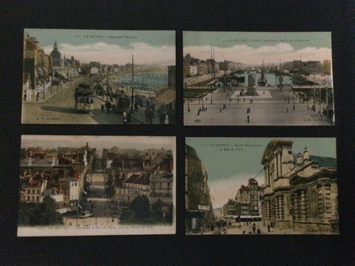 Cartões Postais Antigos Coloridos Le Havre França