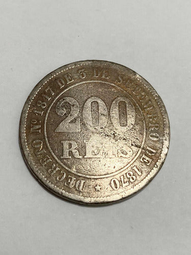 Antiga Moeda 200 Reis 76 - Lote 4