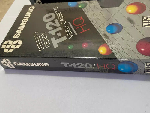 Fitas Antigas Vhs Lacradas Virgem Samsung T 120 Stereo Video