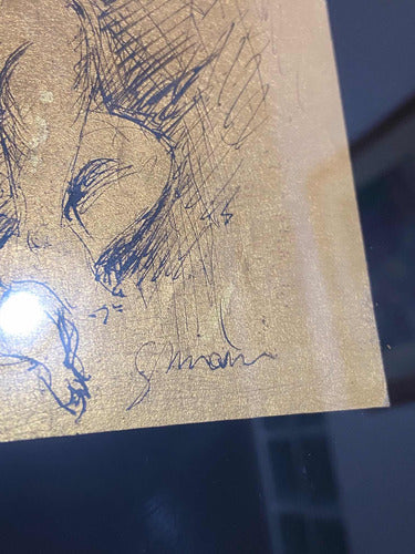 Quadro Com Gravura Artística De Nu Feminino Assinada