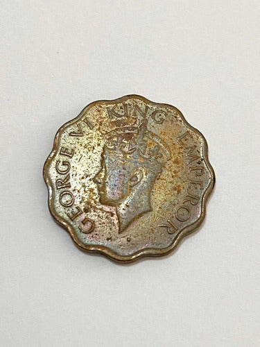 Moeda Antiga 1 Anna India 1943