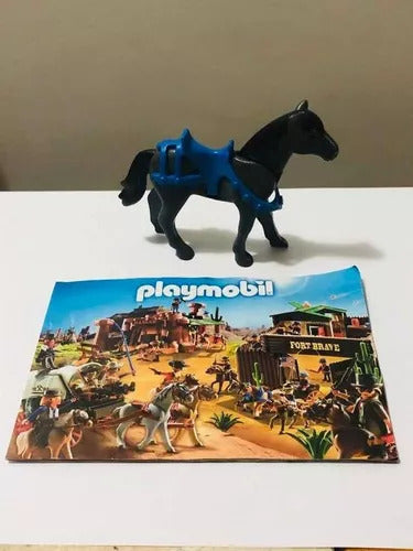 Antigo Playmobil Cavalo E Manual