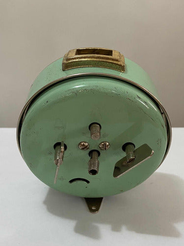 Relógio Despertador Antigo Kienzle Rubi Dourado E Verde