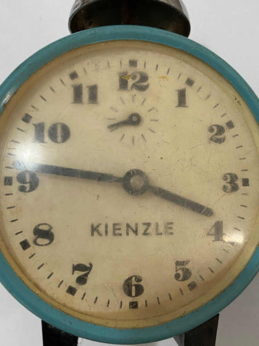 Relogio Despertador Antigo Kienzle Verde E Prata