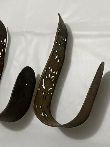 Suportes De Bronze Antigo Para Cortina Lote 3