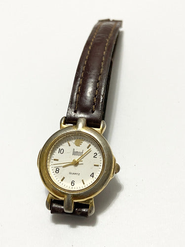 Relógio Antigo Dumont Quartz Dourado