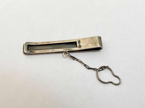 Prendedor De Gravata Antigo Prata 925