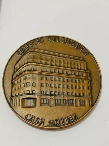 Medalha Antiga 1955 Rio De Janeiro Edif Sul America