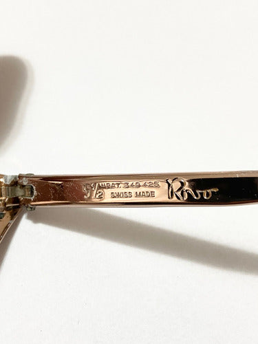 Óculos De Grau Antigo Rivo Fabricado Na Suíça Com Pedras