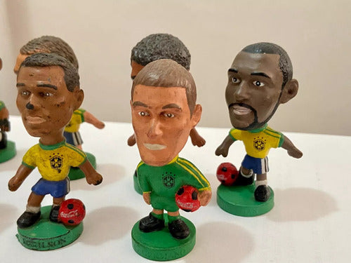 Coleção Bonecos Antigos Coca Cola Mini Craque Brasil Copa 98