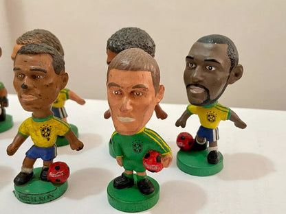 Coleção Bonecos Antigos Coca Cola Mini Craque Brasil Copa 98