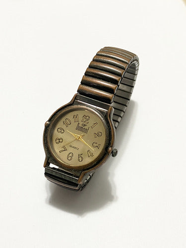 Relógio Antigo Dumont Quartz N 685 Pulseira Elastica