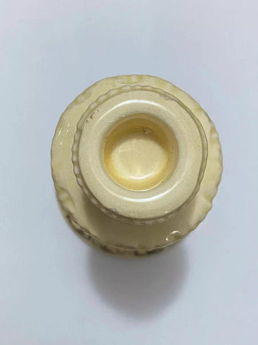 Castiçal De Porcelana Antigo Alemão Weiss Com Desenhos Flor