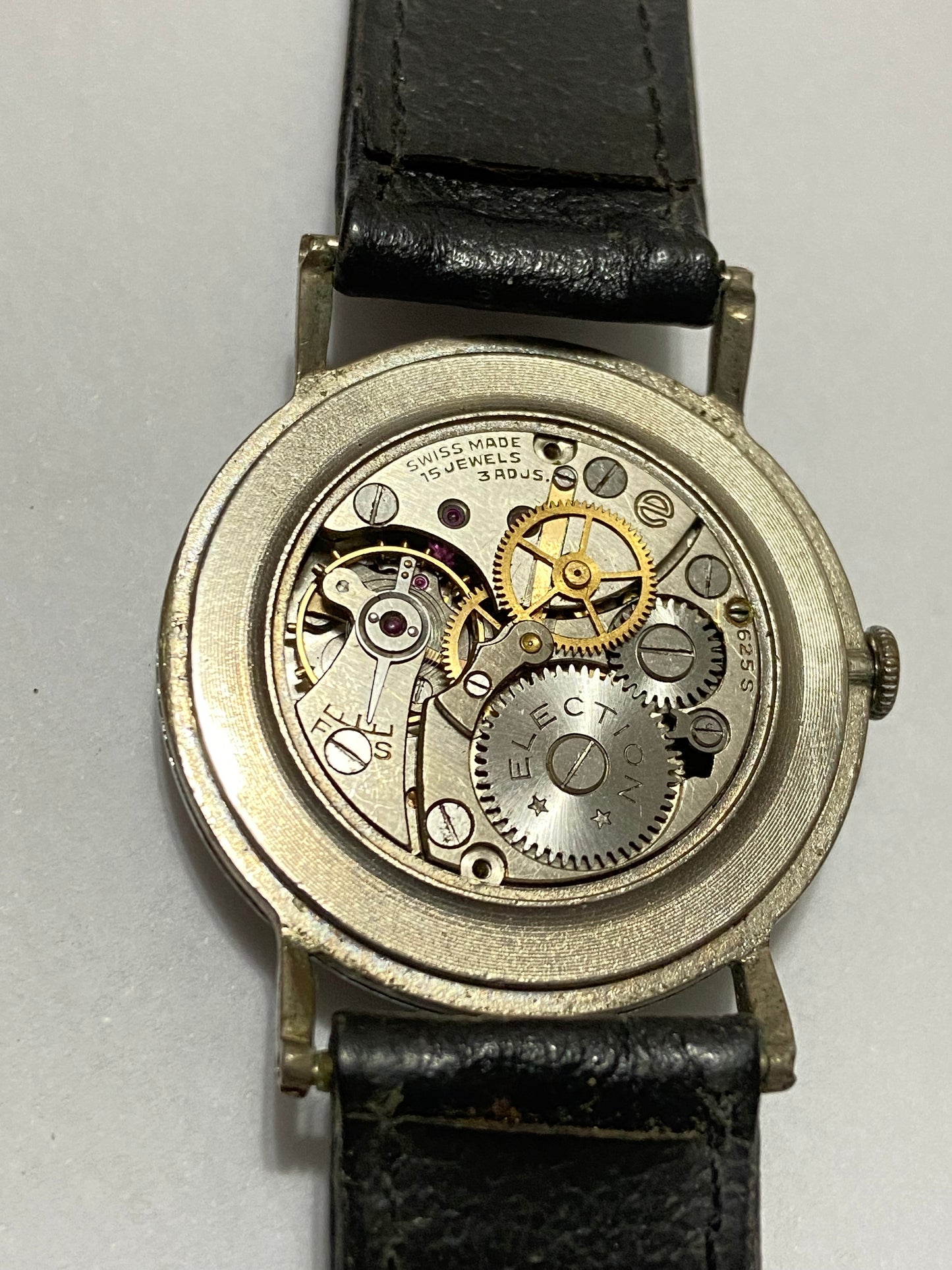 Relógio Antigo Suíço Election 15 Jewels Swiss Made