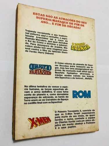 Hq Gibi Antigo Super Almanaque Marvel 1a Edição