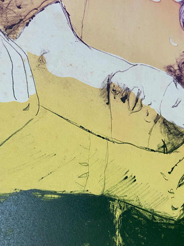 Quadro Gravura Antiga Palhaço Assinada E Numerada