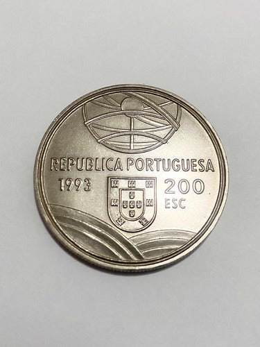 Moeda Antiga Portugal 200 Escudos 1993 Espingarda Comemorati