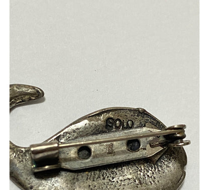 Broche Antigo Peixe Prata 925