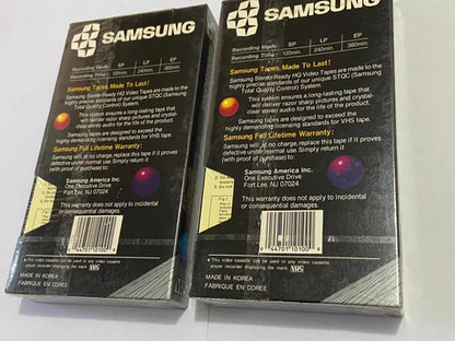 Fitas Antigas Vhs Lacradas Virgem Samsung T 120 Stereo Video