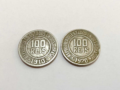 Antigas Moedas 100 Réis 1918 - 1920