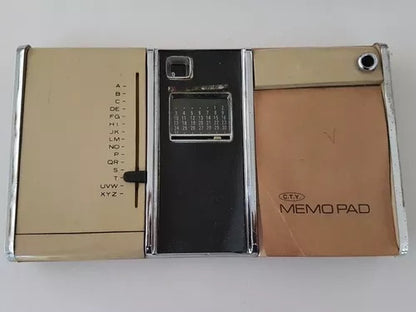 Antiga Agenda Telefônica Calendário Combidex D-707 Memo Pad