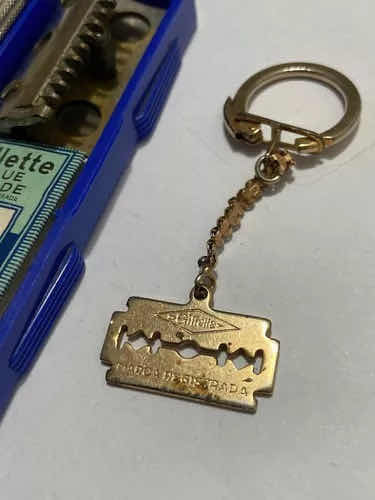 Antigo Barbeador Lâmina Gillette Blue Blade