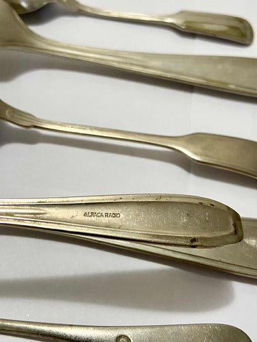 Antigas Colheres Alpaca